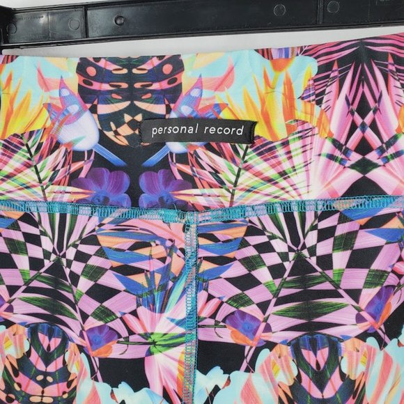 Personal Record Tropical Paradise Leggings Plus Size 3 20 22 Yoga Work Out USA - Picture 3 of 4